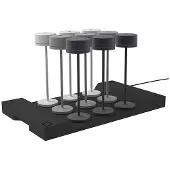 Lumisky EMILY 9-Lampen-Ladestation Plastik Schwarz