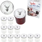 MamboCat 12er Set Sturzglas 350ml Einmachglas + TO-Deckel 82 Alois Hirsch + Heft