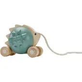 PlanToys Holzspielzeug Nachziehbarer Igel - Blau