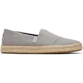 Toms Alpargata Rope 2.0 grey recycled cotton slubby woven 40.5