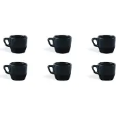 Excelsa set von 6 espressotassen Eclipse porzellan 7 cl schwarz