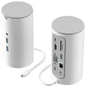 Vention TPHWC-EU, Kabelgebunden, USB 3.2 Gen 1 (3.1 Gen 1) Type-C, 3,5 mm, 1000 Mbit/s, Weiß, MicroSD (TransFlash), SD