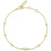 Ania Haie Miss Dainty Goldfarbenes Zirkonia-Armband AH-B065-03G