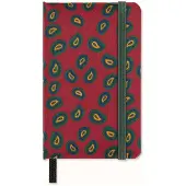 Moleskine Silk Notizbuch, XS, blanko, fester Einband, Bordeaux