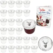 MamboCat 25er Set Sturzglas 230ml Einmachglas + Twist-Off-Deckel TO82 Alois Hirsch + Heft