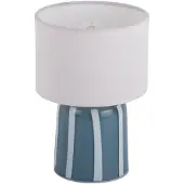 Leitmotiv - Tischleuchte Verano - Jeansblau - 13.5x13.5x20cm Tischlampe - Nachttischlampe, Wohnzimmer, Schlafzimmer