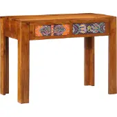 vidaXL Schreibtisch mit Schubladen mit Speicher Braun 100 x 50 x 75 cm
