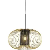 QAZQA Design Hängelampe Gold mit schwarz 50 cm - Marnie