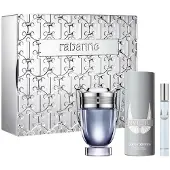 Paco Rabanne Invictus Eau de Toilette Set, 100 ml + Spray Deodorant, 150 ml + Eau de Toilette Miniatur, 10 ml