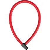 ABUS Kabelschloss 4408K - 65 cm langes Stahlkabel mit Kunststoffummantelung - Fahrradschloss mit -Sicherheitslevel 2 - Rot