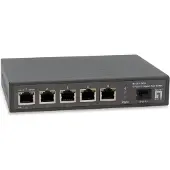 Level One GEP-0625, Unmanaged, 2.5G Ethernet (100/1000/2500), Vollduplex, Power over Ethernet (PoE)
