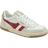 Gola Damen Halbschuhe Schnürer Hawk CLB336WR aus Naturleder in Weiß