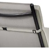 Oviala Business 2er-Set Sonnenliegen-Kissen Polyester ecru 186 x 53 x 5 cm