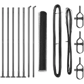 vidaXL Sechseckzaun mit Betonsockel 10 x 1 m PVC-beschichteter Stahl
