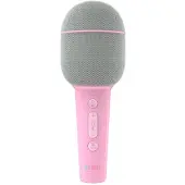 Mobility On Board , Bluetooth Mikrofone mit 5W Lautsprecher & Stimmeffekten, Rosa