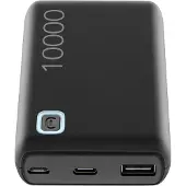Cellularline Power Bank ESSENCE 10000 Portables Akkuladegerät zu 10000 mAh, 10000 mAh, Lithium Polymer (LiPo), 12 W, Schwarz