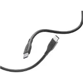 Cellularline Soft cable 120 cm - USB-C to USB-C, 1,2 m, USB C, USB C, Schwarz