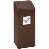 VAR Wertstoffsammler, Inhalt 76 Liter, dunkelbraun