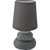 Näve 3045216 Stoff-Tischleuchte ; Farbe: Grau