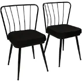 Skye Decor , Yldz- Yldz 181NMB, Schwarz, Bürostühle, 82x43x42 cm, Rahmen: 100% Metall