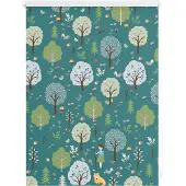 Lichtblick Rollo Klemmfix, ohne Bohren, Verdunkelung, Leni - Grün 45 x 150 cm (B x L)