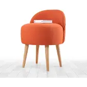 Hannah Home , Corvile- FLF1149, Orange, Klassische Sitzsäcke, 50% Baumwolle / 50% Leinen