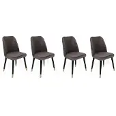 Skye Decor , Hugo-361 V4, Stuhlset (4 Stück), Anthrazit, 100 % METALL, 50 x 49 x 90 cm