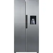 PKM SBS440NFWDESI, Freistehend, Amerikanische Tür, Silber, 2 Tür(en), R600A, 85 g
