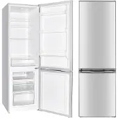 PKM KG240EIX Kühlgefrierkombination 173l, Kühlteil 121 l Gefrierteil 52, silber inox