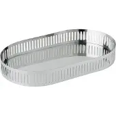 Stelton Orlo Serviertablett H 4 cm Steel