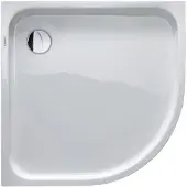 Duravit D-Code Duschwanne, 900x900mm, Viertelkreis, Einbauversion, 720108000000000, Farbe: Weiß