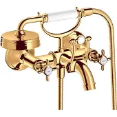 Hansgrohe 2-Griff-Wannenarmatur AXOR MONTREUX DN 15, Aufputz polished gold optic polished gold optic