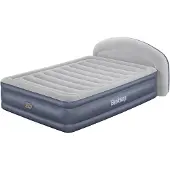 Bestway TriTech Doppelluftbett mit integrierter Elektropumpe & Kopfteil LoungeLux 229 x 152 x 84 cm