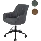 Mendler Bürostuhl HWC-J62, Drehstuhl Schreibtischstuhl Lehnstuhl, Stoff/Textil mit Armlehne anthrazit