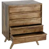 Mendler Highboard HWC-L96, Kommode Sideboard Schrank Schubladen Massiv-Holz Mango 81x65x43cm MVG-zertifiziert