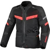 Sonstiges Macna Captane wasserdichte Motorrad Textiljacke, schwarz/rot, 3XL