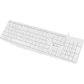 Natec Nautilus US Slim Kabelgebundene Tastatur, Weiß