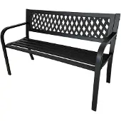 HTI Gartenbank Venera 119x75x50 cm Sitzhöhe 41 cm belastbar bis 280 kg