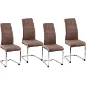 HTI Schwingstuhl SallyC Braun 4er