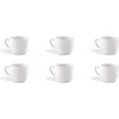 Excelsa set von 6 espressotassen Eclipse porzellan 7 cl weiß