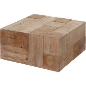 Mendler Couchtisch HWC-A15c, Wohnzimmertisch, Tanne Holz rustikal massiv MVG- 30x60x60cm