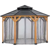 Sunjoy Netz für Zedernholz Gazebo 395cm x 395cm