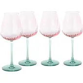 Creatable , 24586, Swirly transparent, Weinglas 4-tlg, Glas