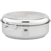 Elo Bella Gusto Bräter aus hochwertigem Edelstahl 18/8, ideal für Weihnachten, 415x330x180 mm, 3-teilig