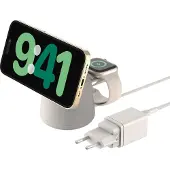 Belkin BoostCharge Pro, Drinnen, AC, Kabelloses Aufladen, 1,5 m, Beige