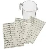 Diversey Sticker Set für Messbecher, Ersatzsticker Set für Messbecher | Packung (1 Stück)