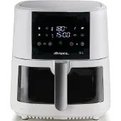 Ariete Heißluftfritteuse 9 L (weiß, 1.500 Watt, Korb 9 Liter, mit Sichtfenster)