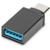 Digitus Assmann USB-Adapter 9-polig USB Typ A W bis C M geformt Schwarz (AK-300506-000-S)