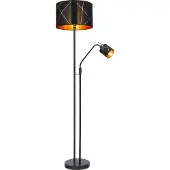 Globo Lighting Stehleuchte Metall schwarz, 1x E27