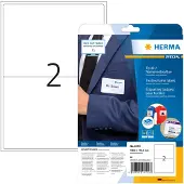 Herma Namens- und Textiletiketten , A4, 199,6 x 143,5 mm, bedruckbar, mit Rand, 40 Stück